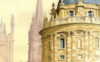 “Radcliffe Camera and St. Mary’s, Oxford”