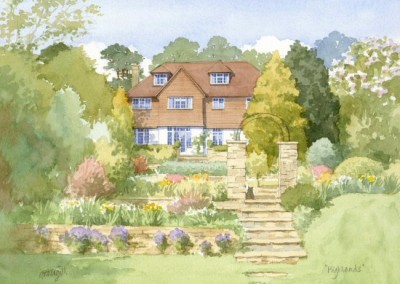 House with Terraced Garden