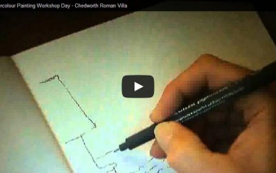 Watercolour Painting Workshop Day – Chedworth Roman Villa