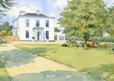 Artists impression of Country House conversion to apartments