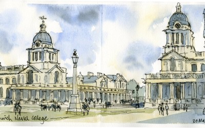 Greenwich Old Naval College sketching
