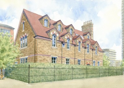 London brick schoolhouse proposed conversion to flats