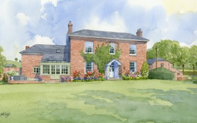 Georgian Farmhouse with outbuildings