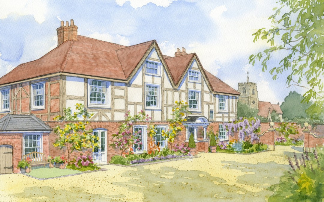 Half-timbered Old Rectory