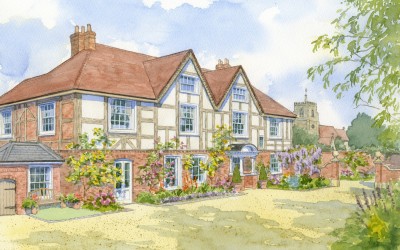 Half-timbered Old Rectory